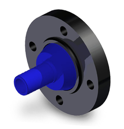 Reducing Flanged Hose Barb 2-1/2 inch X 2 inch