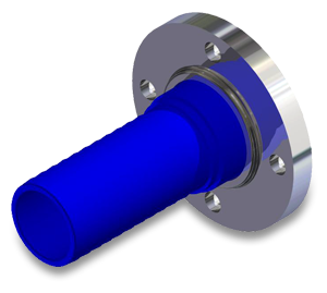 Flanged Hose Barb 3 inch