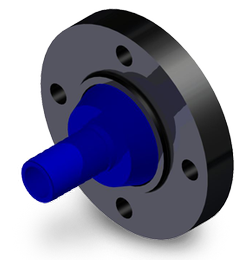 Reducing Flanged Hose Barb 3 inch X 1-1/2 inch