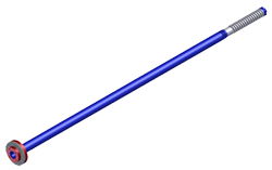 Eduction Tube with Reducing Flange, 4 inch x 2 inch, 3 1/2 inch diameter pipe, 110 inches long