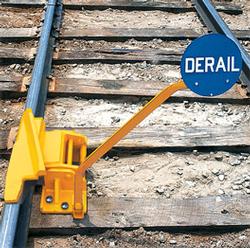 Derail Hinged w/Sign