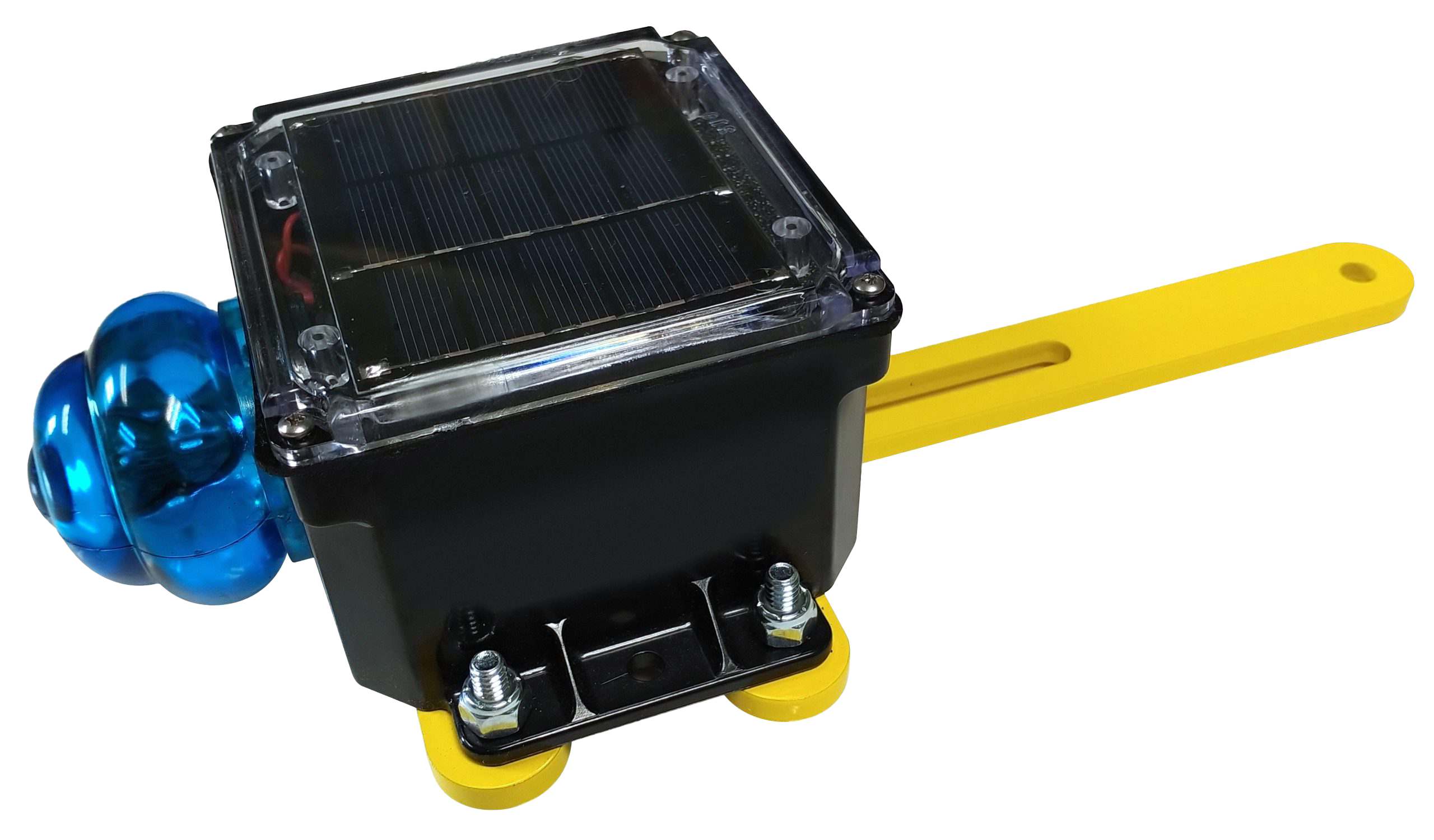Solar Powered Blue Flashing Light