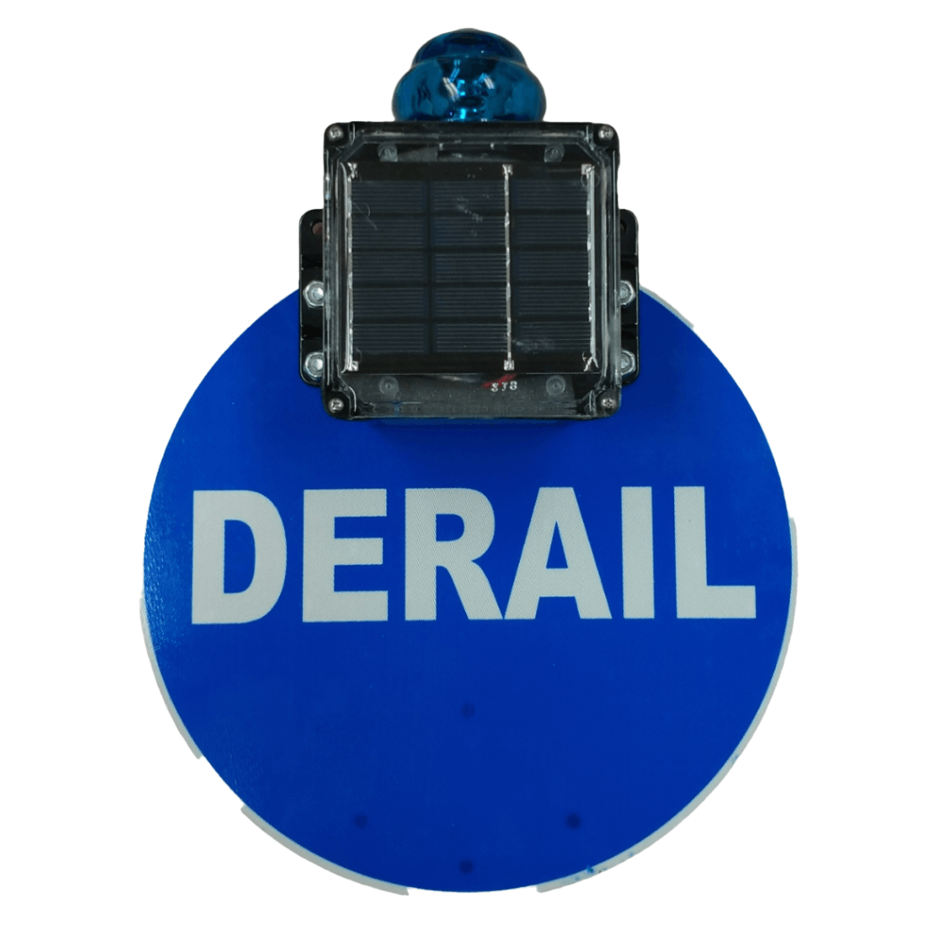 Solar Powered Blue Flashing Light