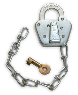 Steel Padlock with Chain