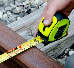 Track Inspector Tape Measure, 25-Foot