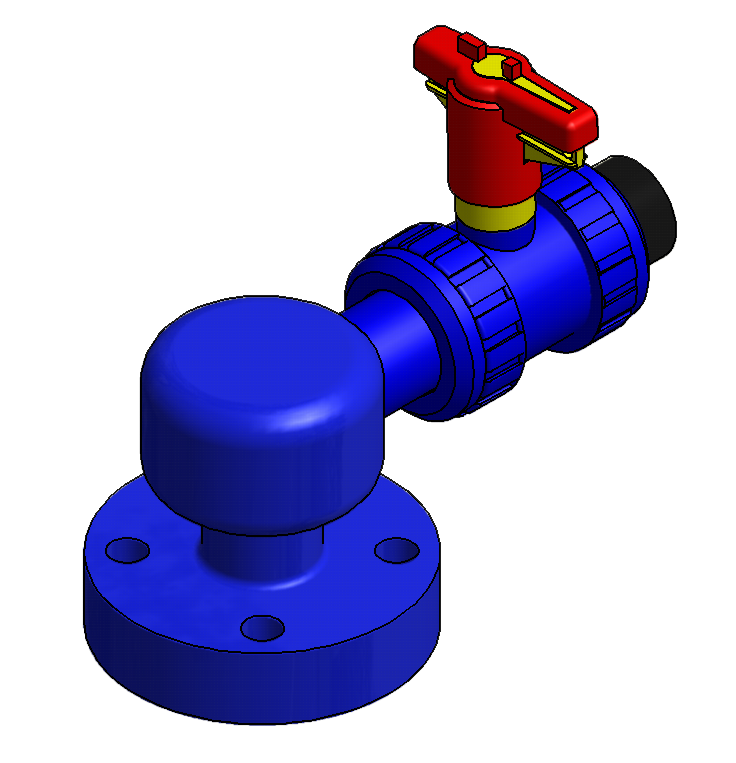 Air Valve Assembly 1 1/2"x1"x90º