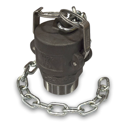 2-Inch Thread On Ductile Iron Top Fitting Assembly, Black Viton GF-600S Gasket