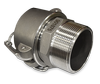 3-Inch Thread On Stainless Steel Top Fitting Assembly, Black Viton B Gasket