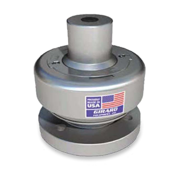 75 psi Girard Geliner Vent with Flat Face Flange, Unlined 316L Stainless Steel with Viton B O-Ring, (4) 3/4 inch Bolt Holes on 6-1/4 inch Bolt Circle