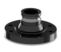 4 inch x 3 inch Quick Connect Flanged Adapter, UHMWPE Flange with Reinforced Adapter