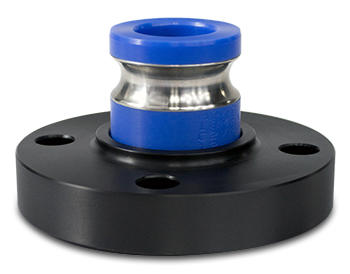 1 inch Quick Connect Flanged Adapter, UHMWPE Flange with Reinforced Adapter