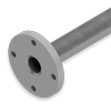 Stainless Steel Eduction Tube 3 inch x 2 inch - 6 inch Bolt Circle -  119-1/4 inches long