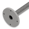 Stainless Steel Eduction Tube 4 inch x 2 inch - 7-1/2 inch Bolt Circle - 119-1/4 inches long